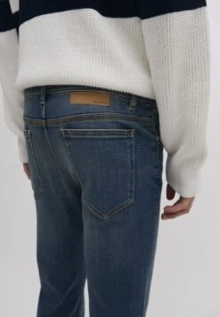 Ikks Mit Kontrastierenden Ziernähten - Vaqueros Slim Fit - Blue -Blends Moda Tienda 8b55bf0a09d647958b5fc77541e695a1