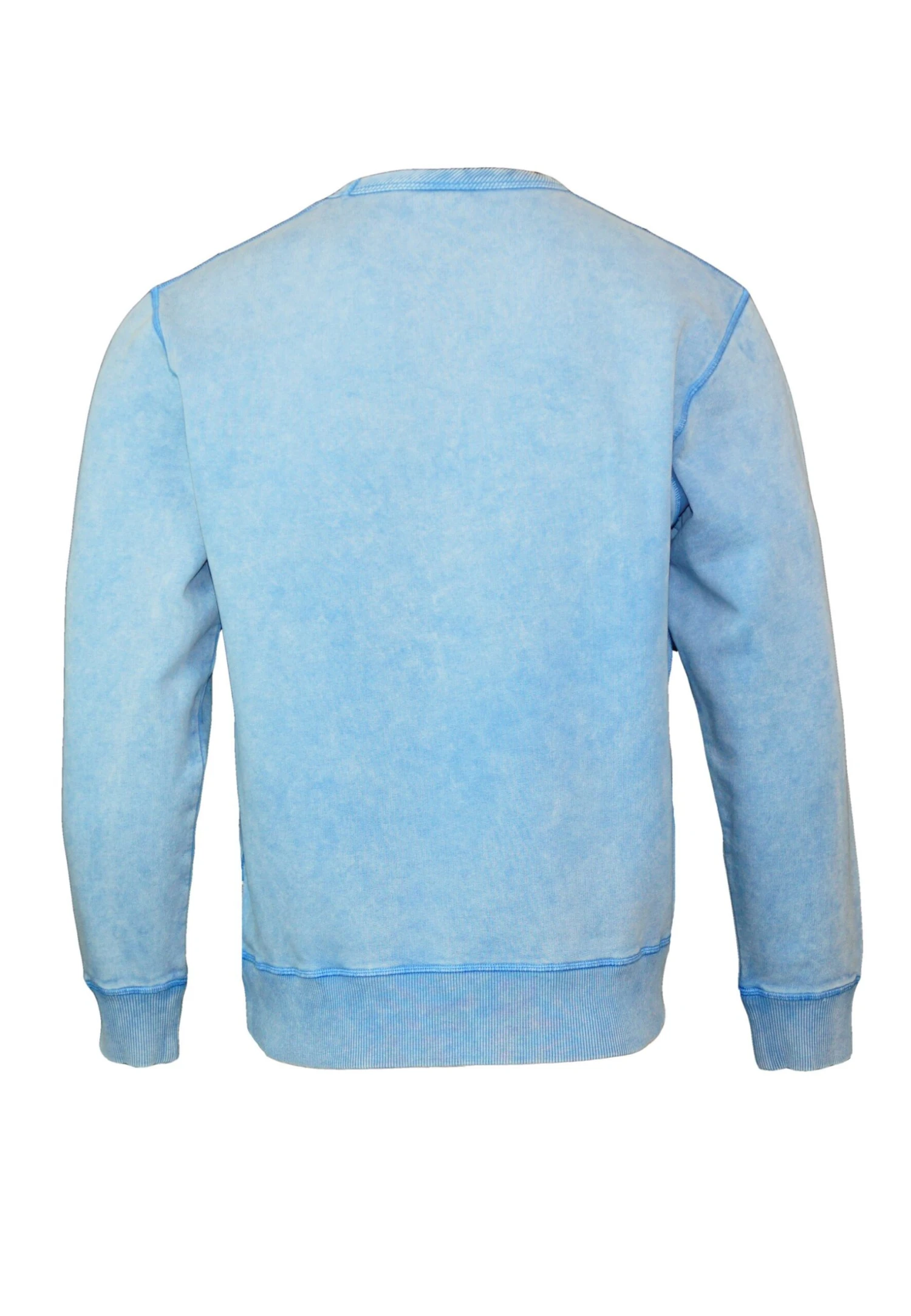 Franklin & Marshall Acid Wash Brushed- Sudadera - Blau 2 Franklin & Marshall Acid Wash Brushed- Sudadera - Blau - Imagen 2