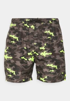 BRAVE SOUL Sydney - Bañador - Dark Grey/Neon Yellow -Blends Moda Tienda 8ecba783cbfb4d9a8fdc6dd5f87d2c89