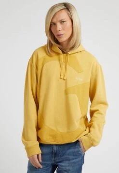 Guess Mit Makro Logo - Jersey Con Capucha - Gelb