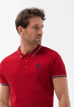 With Contrasting - Polo - Red -Blends Moda Tienda 900dc88731cf41048138682344d4a35c