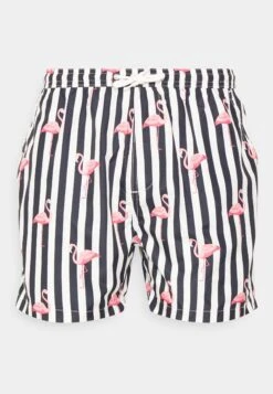 BRAVE SOUL Valenciastr - Bañador - Navy/Pink Print -Blends Moda Tienda 9886985d3ccf4eaa8e0fe06480f77dff