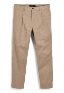 Next Pleated Stretch - Pantalones - Stone