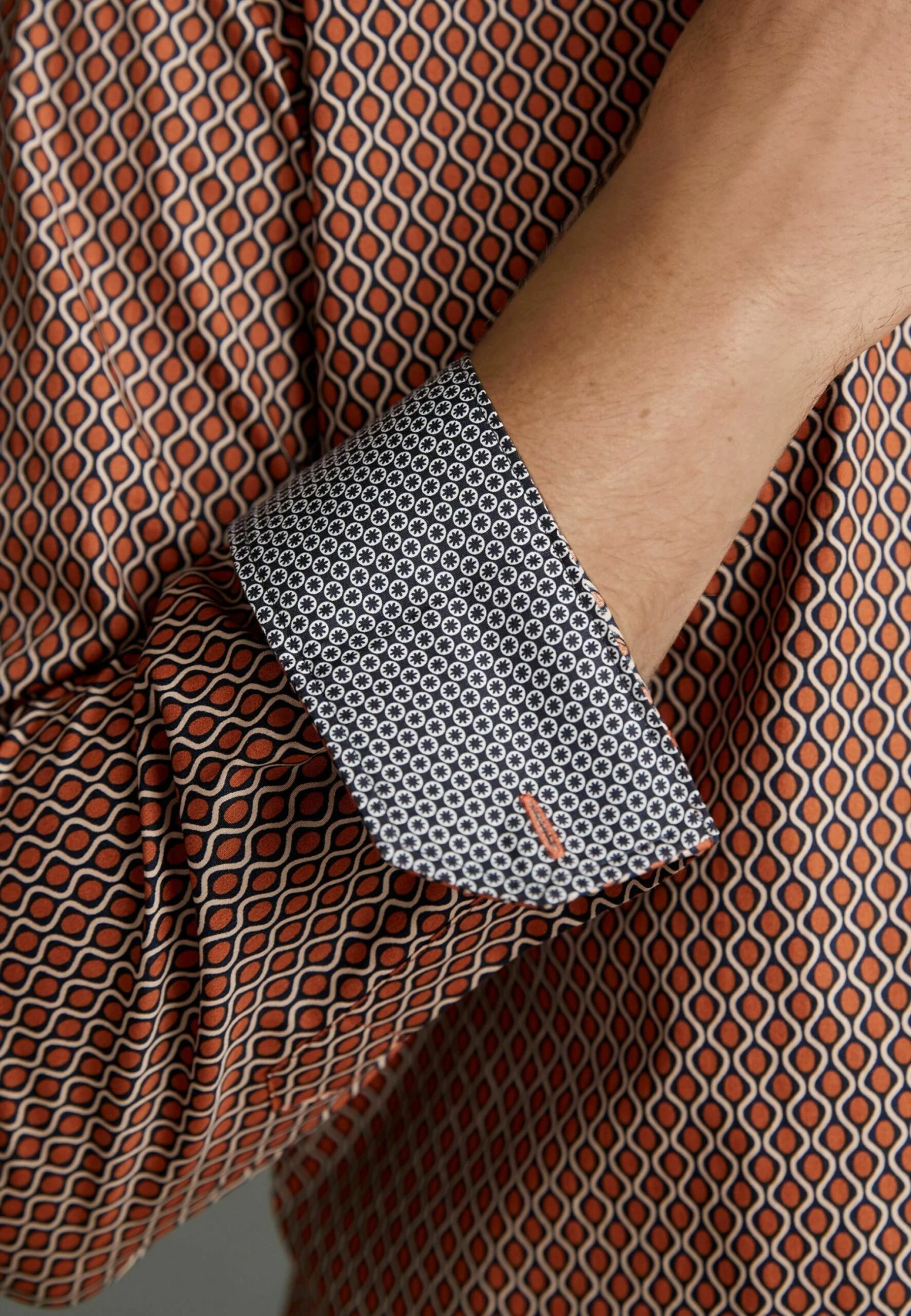 Next Signature Print - Camisa - Orange Rust 2 Next Signature Print - Camisa - Orange Rust - Imagen 2