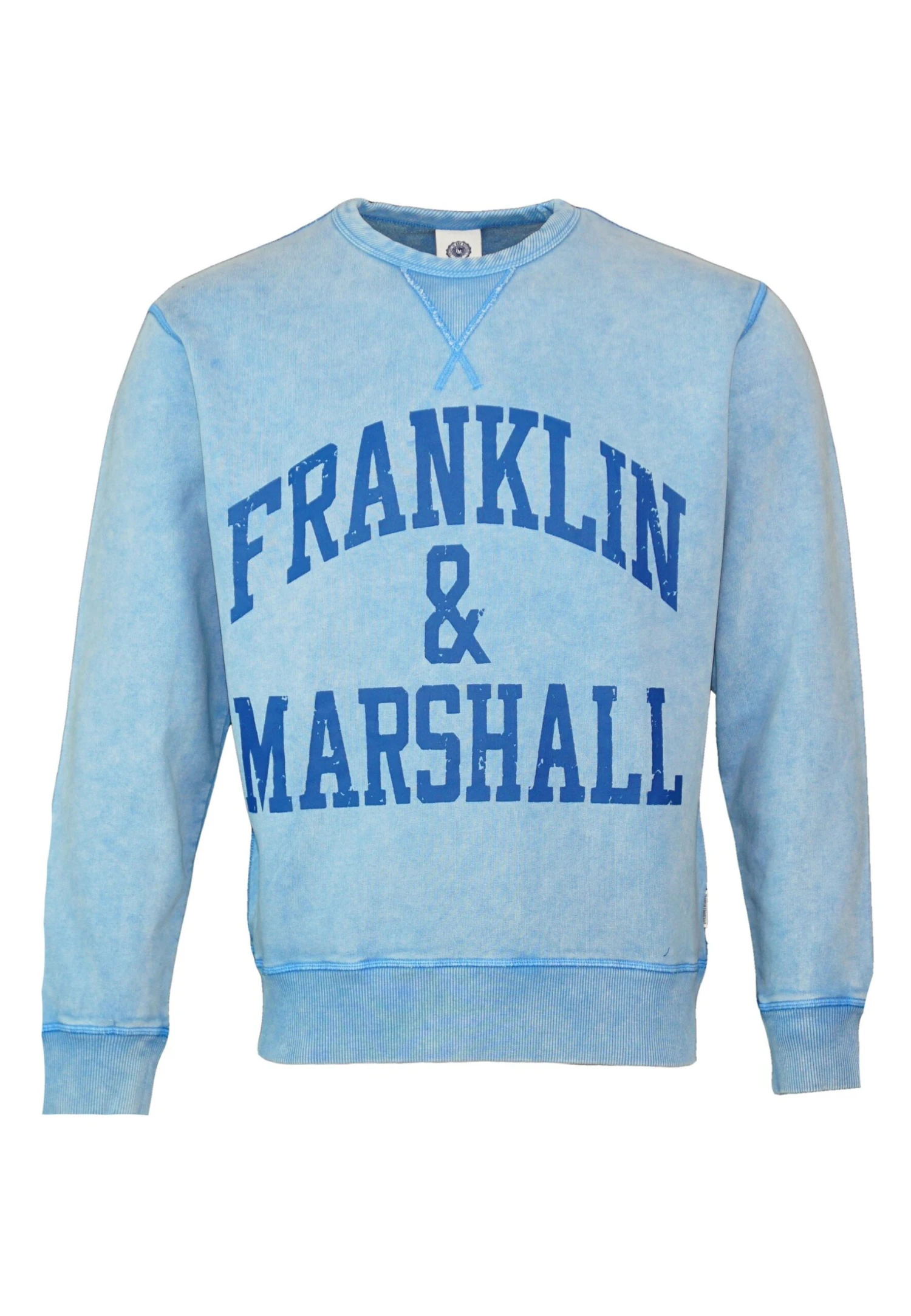 Franklin & Marshall Acid Wash Brushed- Sudadera - Blau 1 Franklin & Marshall Acid Wash Brushed- Sudadera - Blau