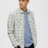 Selected Homme Slhloosefinn Overshirt - Camisa - Egret