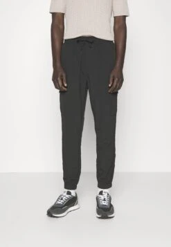 BRAVE SOUL Finetasla - Pantalones Cargo - Black