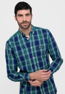 Clásica Cuadro Tartán - Camisa - Azul Marino 7 Clásica Cuadro Tartán - Camisa - Azul Marino -Blends Moda Tienda abe313e3e6d24c308079c1e2b9530d85
