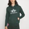Alpha Industries Hoody - Jersey Con Capucha - Navy Green