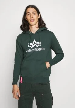 Alpha Industries Hoody - Jersey Con Capucha - Navy Green
