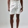 Tiro Alto Cintura Desplazada - Shorts - Blanco