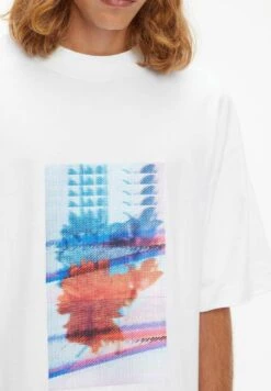 Calvin Klein Jeans Motion Graphic - Camiseta Estampada - Weiss -Blends Moda Tienda bfe232fe73d34cbfa5b8a7dcd365a572