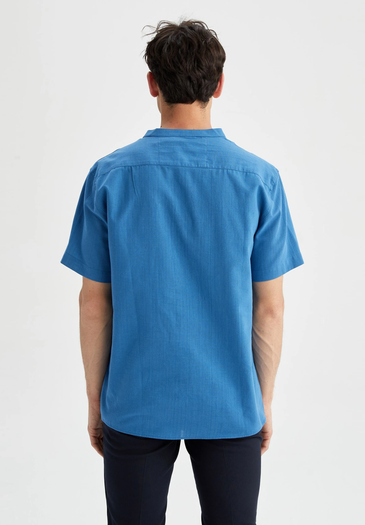 DeFacto Camisa - Indigo 3 DeFacto Camisa - Indigo - Imagen 3