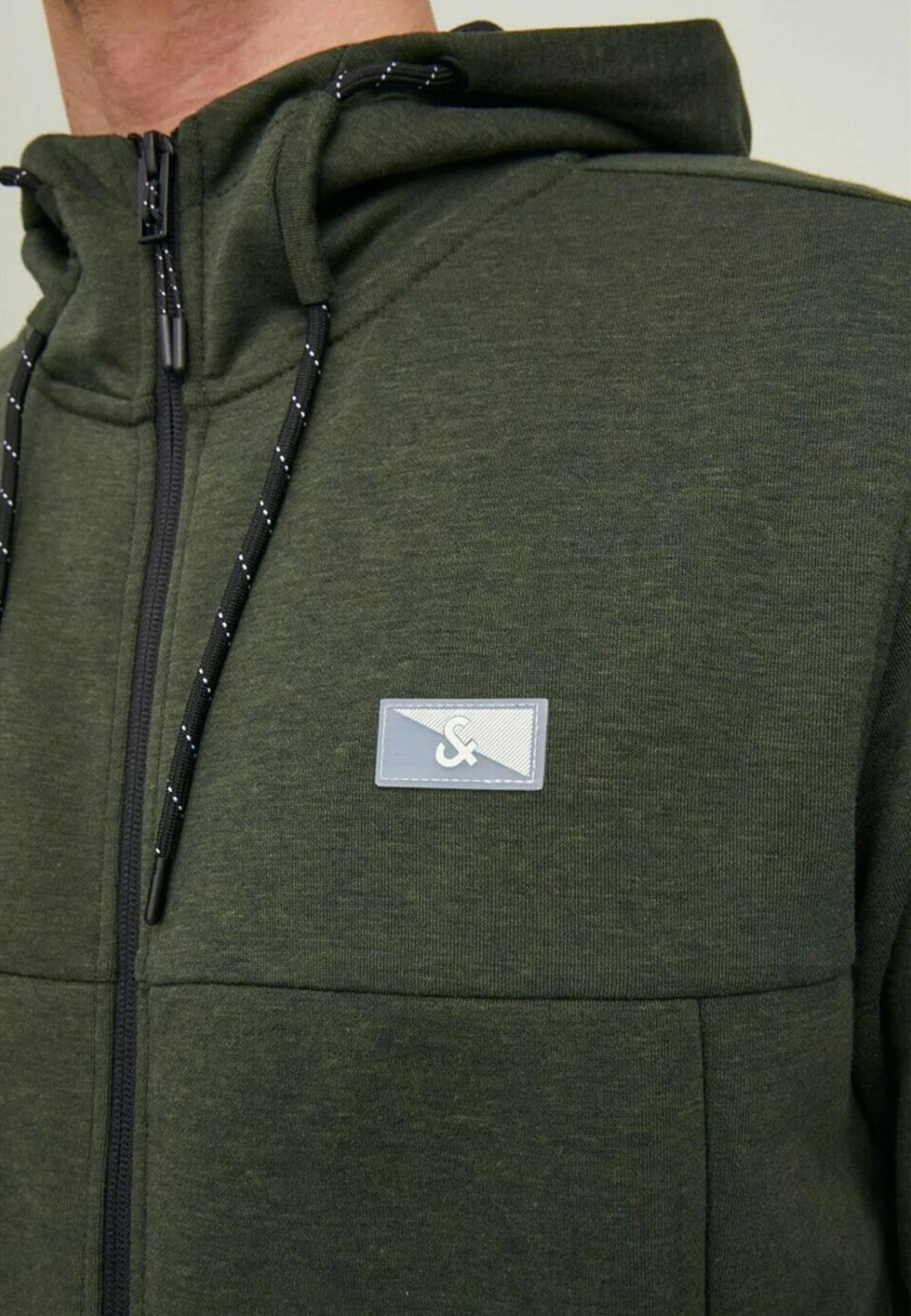 Jack & Jones Jjcoair Hoodie- Sudadera Con Cremallera - Green 4 Jack & Jones Jjcoair Hoodie- Sudadera Con Cremallera - Green - Imagen 4