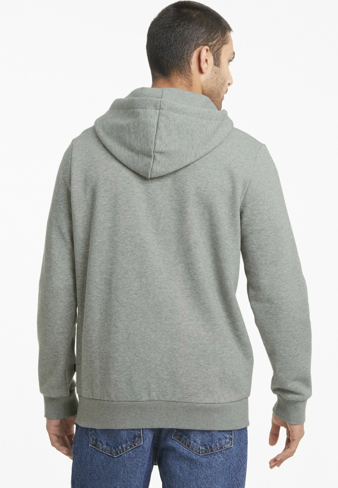 Puma Big Logo Hoodie - Sudadera Con Cremallera - Medium Gray Heather 3 Puma Big Logo Hoodie - Sudadera Con Cremallera - Medium Gray Heather - Imagen 3
