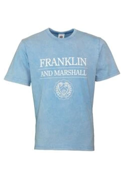 Franklin & Marshall Mit Rundhals - Camiseta Estampada - Blau