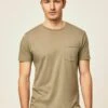 Hackett London Dye Tee - Camiseta Básica - Khaki