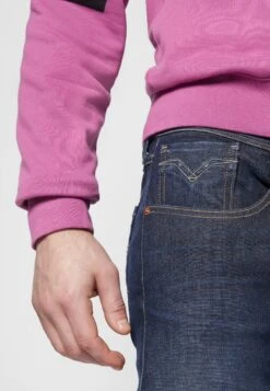 Replay Anbass Hyperflex Re-Used - Vaqueros Slim Fit - Dark-Blue Denim -Blends Moda Tienda cc462cdb6a7542b2a9de1fa24201bffa