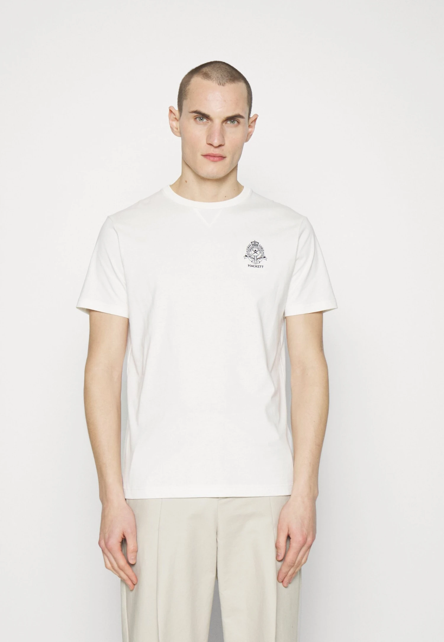 Hackett London Heritage Logo Tee - Camiseta Estampada - White 1 Hackett London Heritage Logo Tee - Camiseta Estampada - White