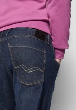 Replay Anbass Hyperflex Re-Used - Vaqueros Slim Fit - Dark-Blue Denim -Blends Moda Tienda d02f3053d5d4440381c654c506d62bf5