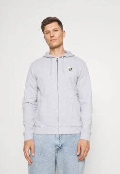 Lyle & Scott Zip Through Hoodie - Sudadera Con Cremallera - Light Grey Marl