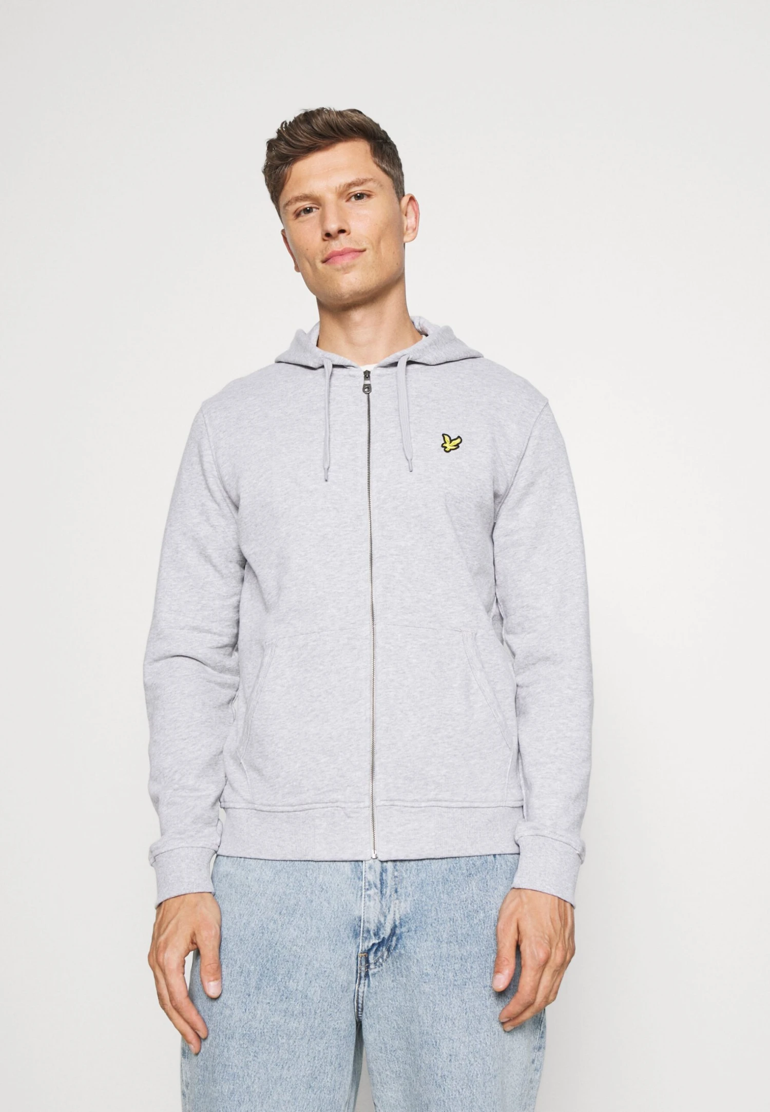 Lyle & Scott Zip Through Hoodie - Sudadera Con Cremallera - Light Grey Marl 1 Lyle & Scott Zip Through Hoodie - Sudadera Con Cremallera - Light Grey Marl