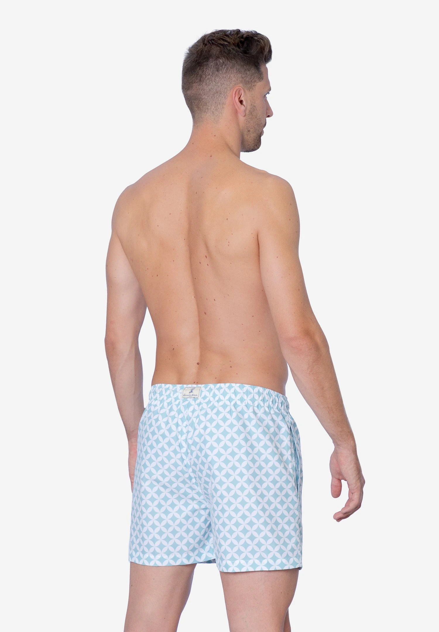 Amalfi - Bañador - Azzurrino E Bianco 2 Amalfi - Bañador - Azzurrino E Bianco - Imagen 2