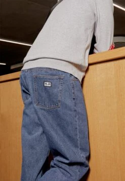 Obey Clothing Hardwork - Vaqueros Rectos - Stone Wash Indigo -Blends Moda Tienda e0c169afe766429b955cbe08baf7eb50