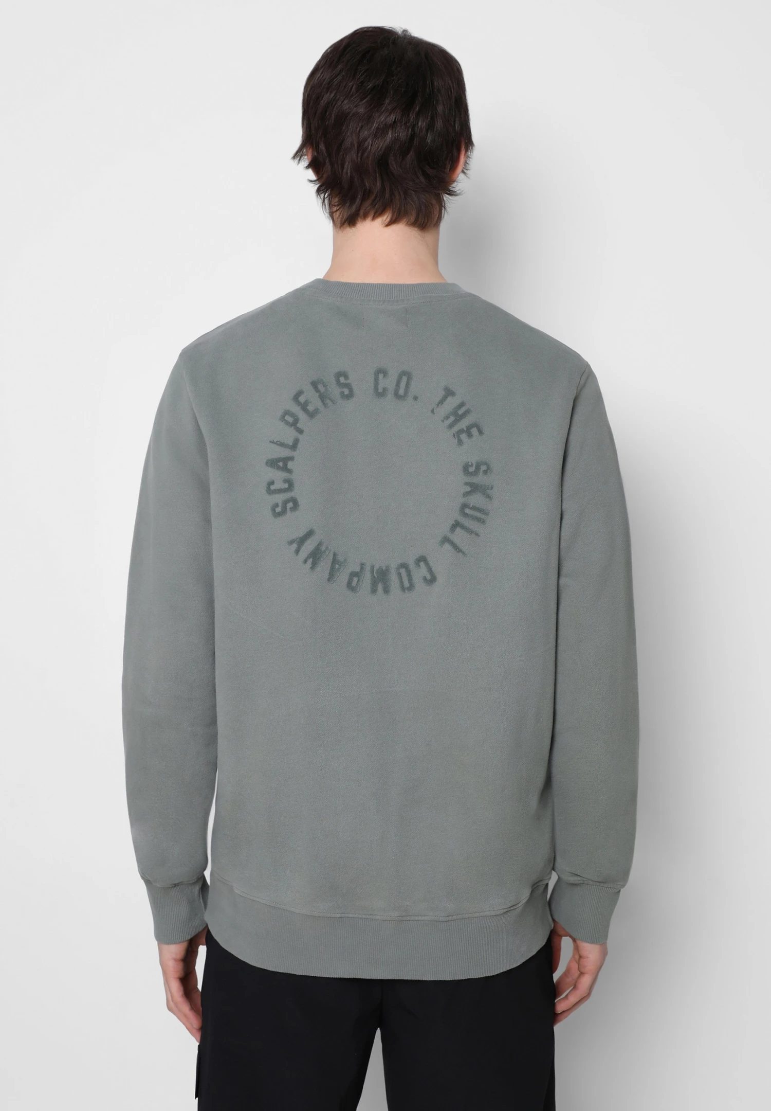 Scalpers Rim Back - Sudadera - Khaki 2 Scalpers Rim Back - Sudadera - Khaki - Imagen 2