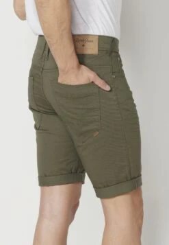 Koroshi Stretch Stret - Shorts Vaqueros - Verde Green -Blends Moda Tienda e1d5a1a0da574bf19781d66724ce5bec