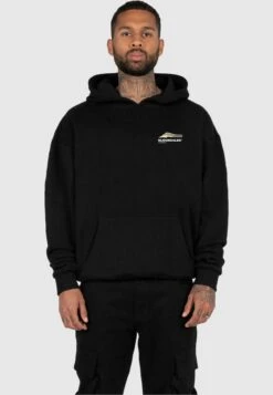 Wave Heavy Oversized- Jersey Con Capucha - Black