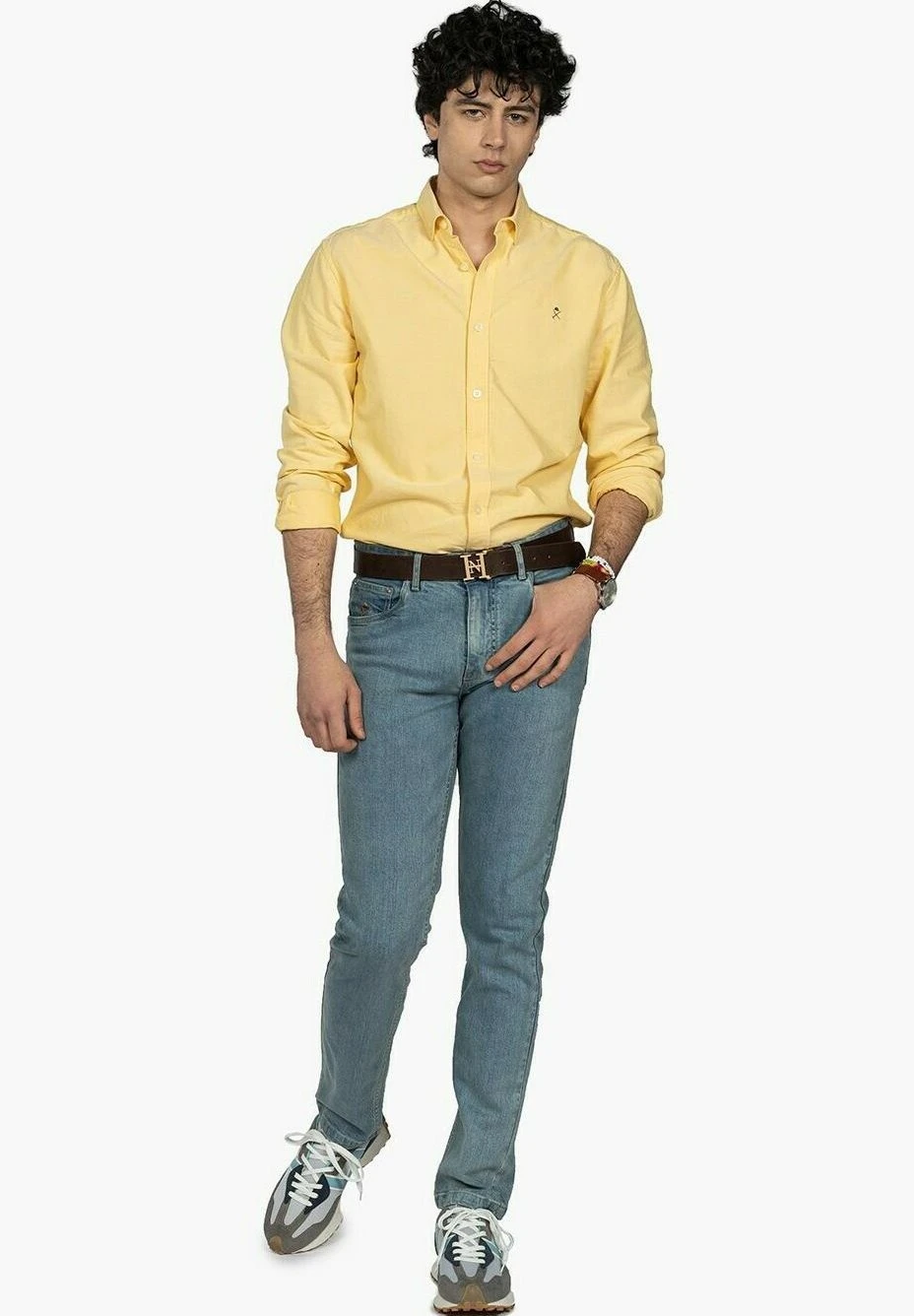 Básica Oxford Colours - Camisa - Yellow 2 Básica Oxford Colours - Camisa - Yellow - Imagen 2