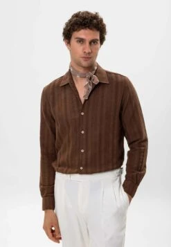 Patterned - Camisa - Brown