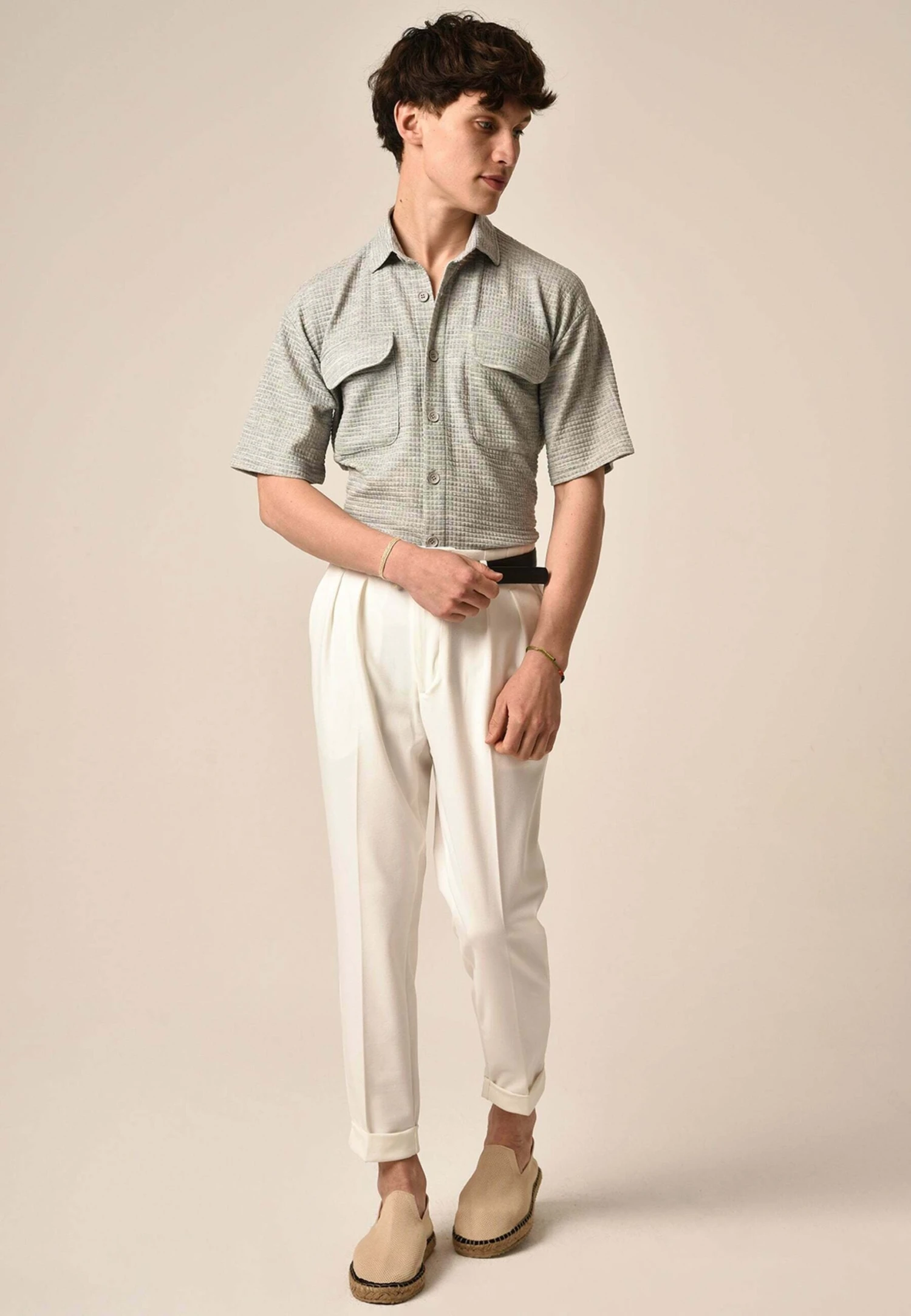 Short Sleeve- Camisa - Grey 7 Short Sleeve- Camisa - Grey - Imagen 7