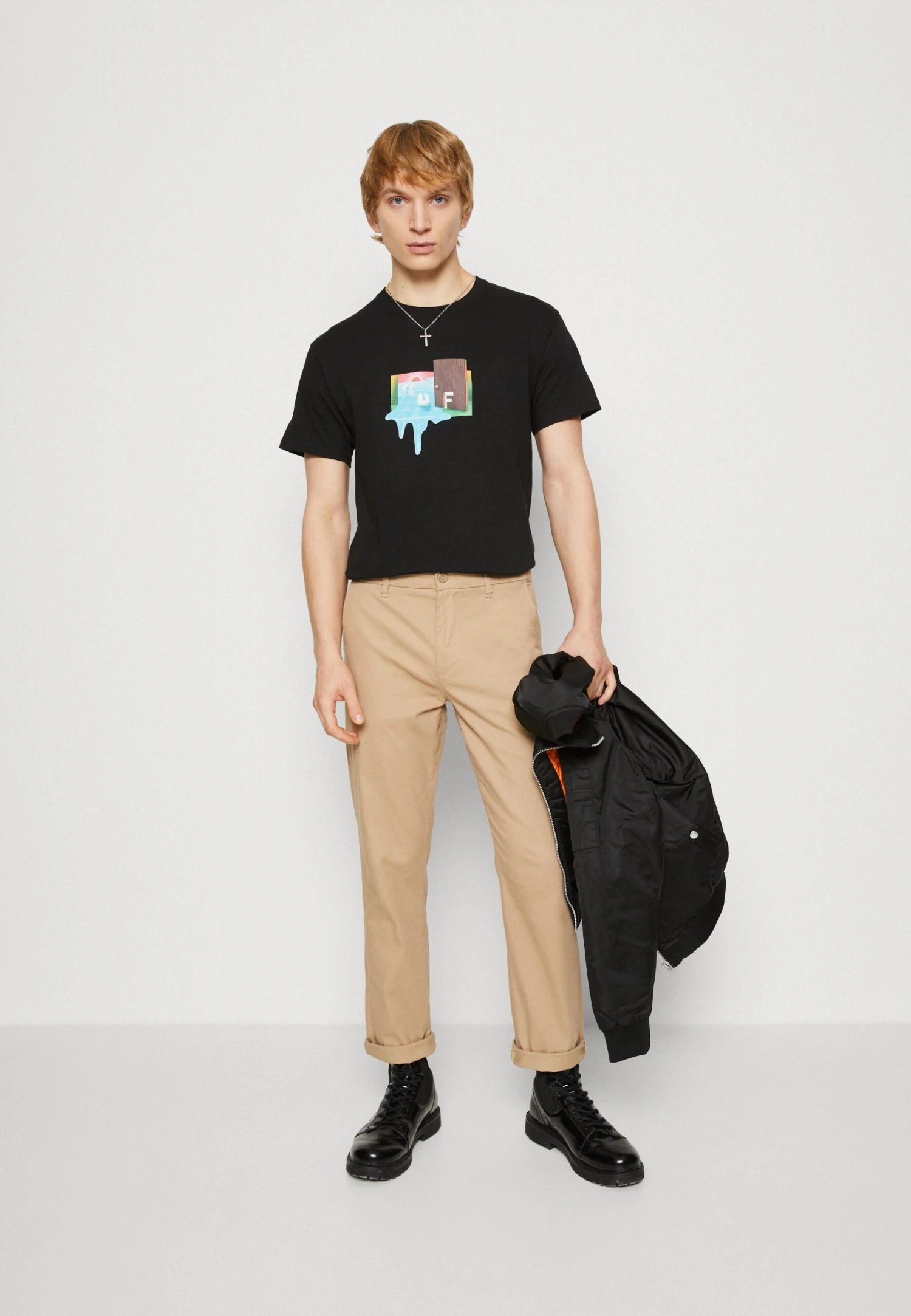 HUF Door Of Perception Tee - Camiseta Estampada - Black 2 HUF Door Of Perception Tee - Camiseta Estampada - Black - Imagen 2