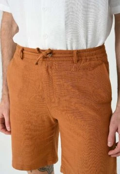 Drawstring Waist - Shorts - Tan -Blends Moda Tienda ec948343824547a0850a4fd8c8877bad