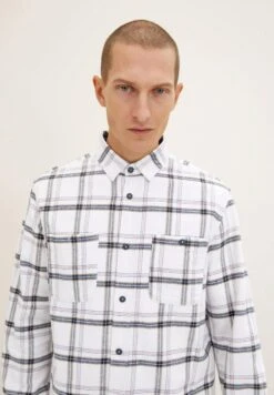 Tom Tailor Camisa - Off White Colorful Check -Blends Moda Tienda ee2af8b4acf34163acc8da97d8874e4b