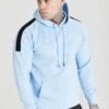 SikSilk Tape Shoulder - Jersey Con Capucha - Blue