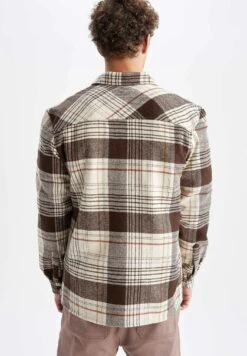 DeFacto Regular Shirt - Camisa - Beige -Blends Moda Tienda f8d54c5229184faf921997afdf631a6c