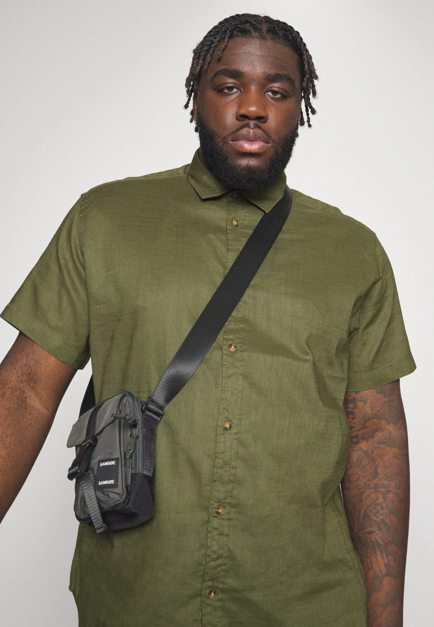 Jack & Jones Jjslub Shirt Plus - Camisa - Olive Night 4 Jack & Jones Jjslub Shirt Plus - Camisa - Olive Night - Imagen 4