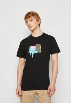 HUF Door Of Perception Tee - Camiseta Estampada - Black