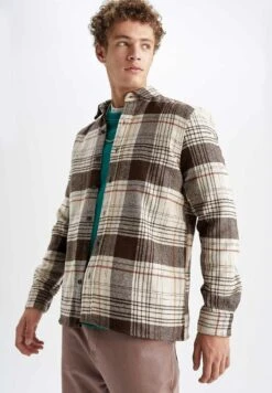 DeFacto Regular Shirt - Camisa - Beige